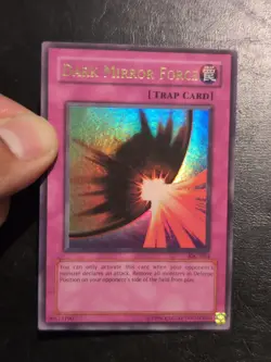 Yu-Gi-Oh! ULTRA RARE HOLO CARD DARK MIRROR FORCE IOC-054 1996 VINTAGE PRINT VLP - Image 3