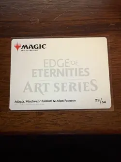 Adagia, Windswept Bastion Art Card (Gold-Stamped Planeswalker Symbol) -NM - Image 2