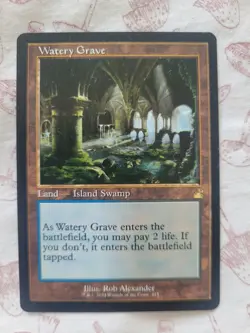 Magic the Gathering MTG Watery Grave (Retro) [Ravnica Remastered] - Image 1