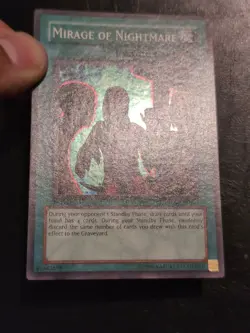 Yu-Gi-Oh! SUPER RARE HOLO CARD MIRAGE OF NIGHTMARE PGD-036 1ST LP - Image 2