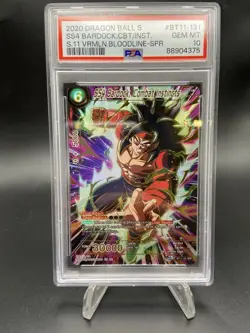 💎SS4 Bardock, Combat Instincts BT11-131 SPR Gem MT 10 1st Ed Dragon Ball Card💎 - Image 1