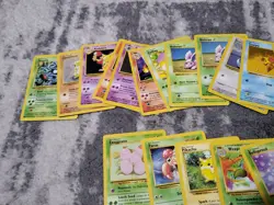 Vintage Lot Pokemon Card Lot Base Jungle Fossil Unown No Holos - Image 2