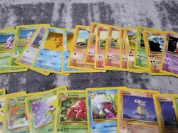 Vintage Lot Pokemon Card Lot Base Jungle Fossil Unown No Holos - Image 3