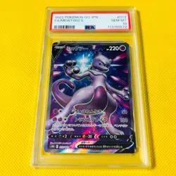PSA 10 GEM MINT Mewtwo V SR 073/071 S10b 2022 Japanese Pokemon Card - Image 1