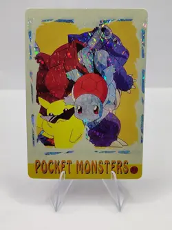 Pokemon Card - Blastoise, Squirtle & Pikachu #53 - Vending Machine - Holo - Image 1