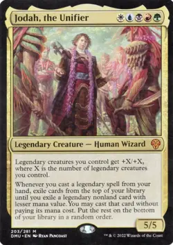 1x Jodah, the Unifier MTG Dominaria United NM Magic Regular Card - Image 1