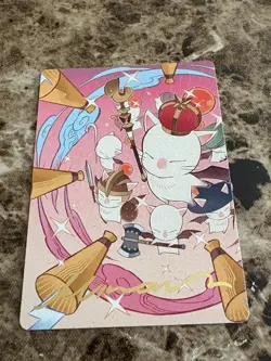 SUMMON: GOOD KING MOG XII Magic the Gathering MTG Final Fantasy Art Series Gold - Image 1