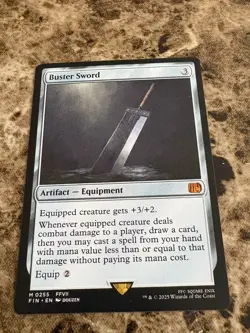BUSTER SWORD Magic the Gathering MTG Final Fantasy - Image 1