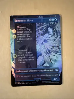 Summon: Shiva - 362 - Magic: Final Fantasy MTG - Borderless - FOIL - Uncommon - Image 1