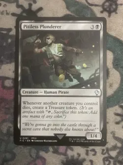 MTG Pitiless Plunderer Commander: Final Fantasy 0281 Regular Uncommon - Image 1