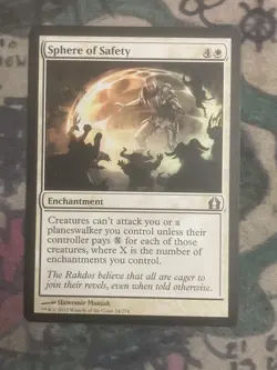 MTG Sphere of Safety Return to Ravnica 24/274 Regular Uncommon - Image 1