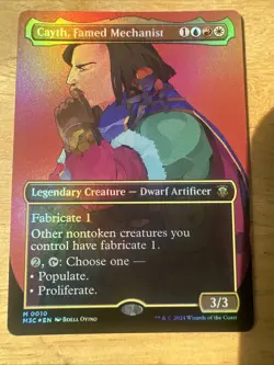 MTG Foil Borderless Commander: Modern Horizons 3 M3C Cayth, Famed Mechanist MINT - Image 1
