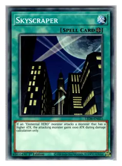 LED6-EN021 SKYSCRAPER COMMON 1ST EDITION YuGiOh CARD - Image 1