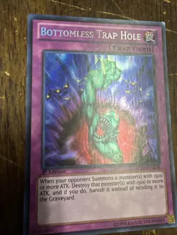 Yugioh LCJW-EN078 Bottomless Trap Hole Secret 1st NM VERY HARD TO FIND - Image 5