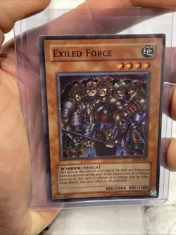 Yugioh Exiled Force LOD-023 Super Rare Original Print MP Yugioh! Card Holo Vtg - Image 1