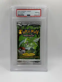 1999 WOTC Pokemon Jungle Foil Pack 1st. Edition (Scyther) PSA:10 - Image 1