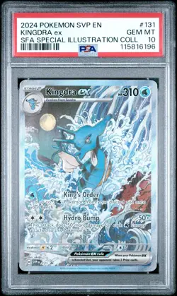 2024 POKEMON SVP EN PROMO SPECIAL ILLUSTRATION COLLECTION #131 KINGDRA EX PSA 10 - Image 1