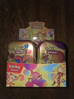 Pokemon 151 TCG Display EMPTY Mini Tins With Coins And Art Card Complete Set - Image 2
