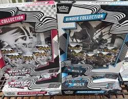 Pokemon Black Bolt and White Flare Binder Collection Set of 2 - Image 3