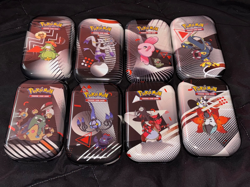 Pokemon Black Bolt & White Flare Unova Mini Tin Display (8 Tins) Factory Sealed - Image 3