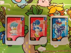 Quaxly Quaxwell Quaquaval Mezastar Frienda Pokemon Card Japanese Pick Tag Tip - Image 1