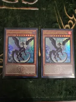 Yu-Gi-Oh! 2x Dragonmaid Cehrmba Ultra Rare Card BLMM-EN048 - Image 1