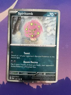 SPIRITOMB COSMOS HOLO | Scarlet & Violet Base Set | 129/198 | Pokemon Card - Image 1