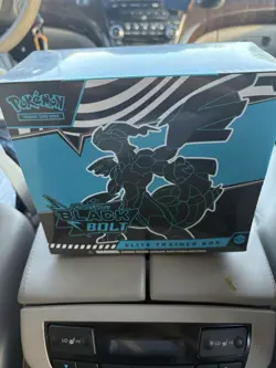 Pokemon TCG Black Bolt Elite Trainer Box ETB in hand - Image 1