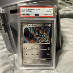 2024 Pokemon SSP EN Iron Crown PSA Gem MT 10 Card #132 - Image 1