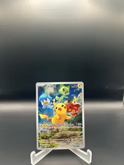 Pikachu SVP 27 Paldea Evolved Black Star Promo Card Pokemon - Image 1