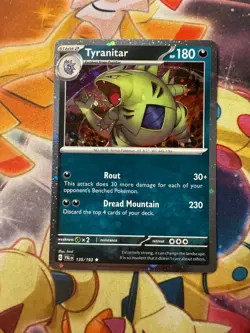 Tyranitar 135/193 Paldea Evolved Cosmos Holo Exclusive Pokemon TCG Card NM - Image 1