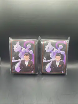 2 Pack Destined Rivals Mewtwo ETB Pokemon Card Sleeves 130 Total Ct New Sealed - Image 1
