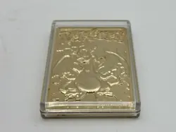 Pokemon Vintage 1999 23K Gold Plated Card Burger King CHARIZARD w/ Ball and COA - Image 4