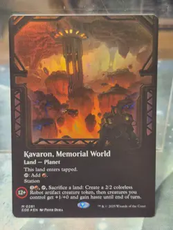 281 Kavaron, Memorial World FOIL BORDERLESS VIEWPORT Edge of Eternities MTG Card - Image 1