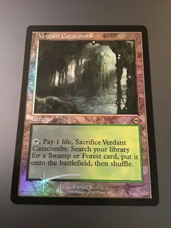 MTG Modern Horizons 2 #440 Verdant Catacombs Retro Frame Foil NM - Image 1