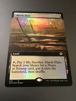 MTG Modern Horizons 2 #476 Marsh Flats Extended Art Foil NM - Image 1
