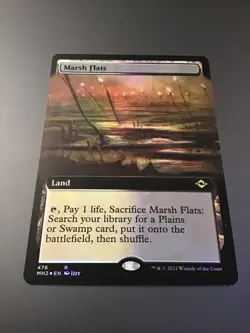 MTG Modern Horizons 2 #476 Marsh Flats Extended Art Foil NM - Image 1