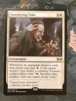 MTG - Smothering Tithe - Ravnica Allegiance (RNA) - NM - Image 1