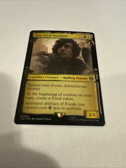 MTG Lord Of The Rings Special Edition Sam, Loyal Attendant 0476 Foil - Image 1