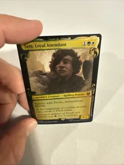 MTG Lord Of The Rings Special Edition Sam, Loyal Attendant 0476 Foil - Image 2