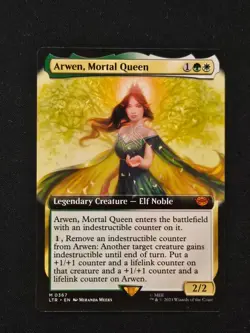 MTG: LoTR - Arwen, Mortal Queen Extended Art - NM - Image 1
