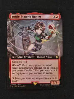 MTG: Final Fantasy - Yuffie, Materia Hunter Extended Art Foil - NM - Image 1