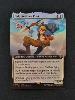 MTG: Final Fantasy - Cid, Freeflier Pilot Extended Art Foil - NM - Image 1