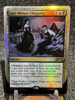 MTG Last-Minute Chopping Foil (Happy Holidays) 💸Auction💸 - Image 1