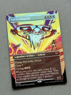 Valor's Flagship #298 FOIL Borderless Mythic MTG Aetherdrift DFT - NM - Image 3