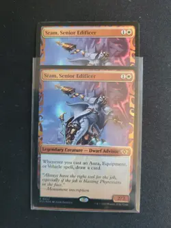 x1 MTG Magic The Gathering Sram, Senior Edificer Foil MUL Commander - Image 1