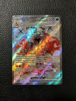 Pokemon TCG Charizard ex 074 Black Star Promo Paldean Fates Full Art LP - Image 1
