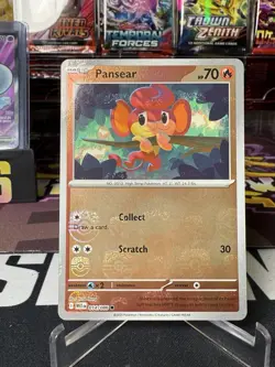 Pokemon TCG Pansear 014/086 Reverse Holo Master Ball SV White Flare English NM - Image 2