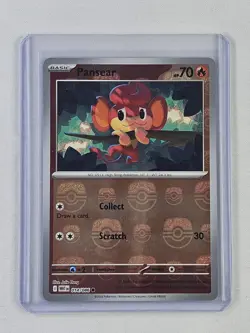 Pokemon TCG Pansear 014/086 Reverse Holo Master Ball SV White Flare English NM - Image 1