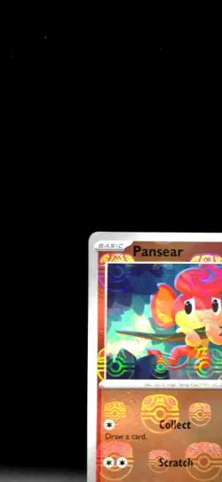 Pokemon TCG Pansear 014/086 Reverse Holo Master Ball SV White Flare English NM - Image 2